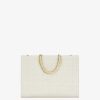 Donne Givenchy Borsa G | Borsa Shopping G-Tote Media In Tela Ricamata 4G Beige Naturale