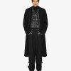 Uomini Givenchy Giacche E Cappotti | Cappotto Lungo In Lana E Cashmere Double Face Nero