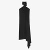 Donne Givenchy Vestiti | Abito In Crepe Con Schiena In Raso E Lavalliere Nero