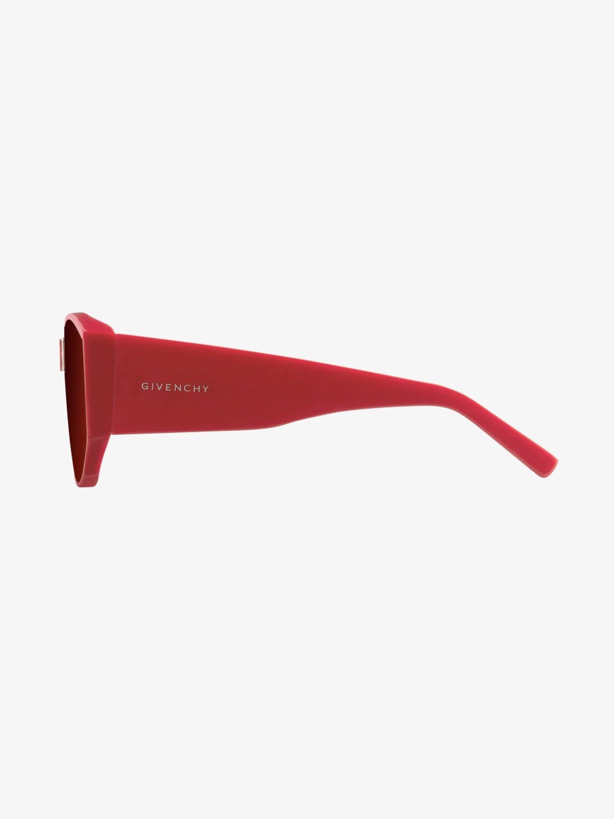 Donne Givenchy Occhiali Da Sole | Occhiali Da Sole Unisex 4Gem In Acetato Rosso