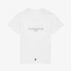 Uomini Givenchy Magliette | T-Shirt Reverse Slim Fit Di Givenchy In Cotone Bianco