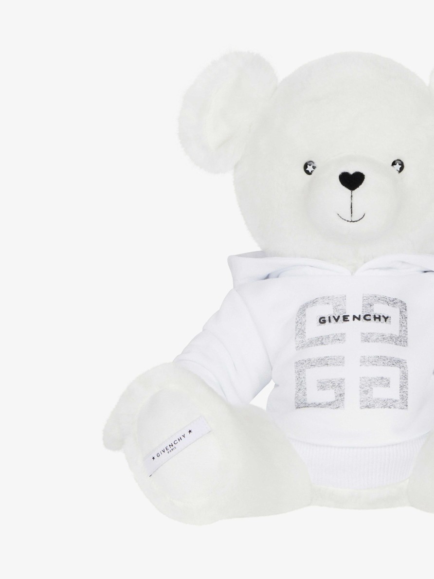 Uomini Givenchy Ragazzo (Da 4 A 12 Anni) | Orsetto Di Peluche 4G Di Givenchy Bianco