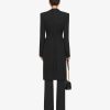 Donne Givenchy Giacche E Cappotti | Cappotto Sciancrato In Lana Nero