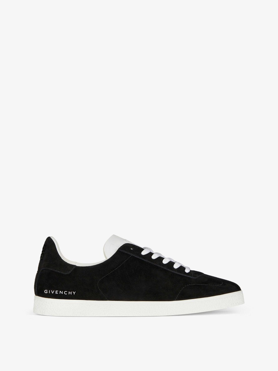 Uomini Givenchy Scarpe Da Ginnastica | Sneakers Town In Pelle Scamosciata Nero