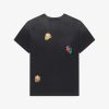 Uomini Givenchy Magliette | T-Shirt Dalla Vestibilita Boxy In Cotone Con Ornamenti Nero