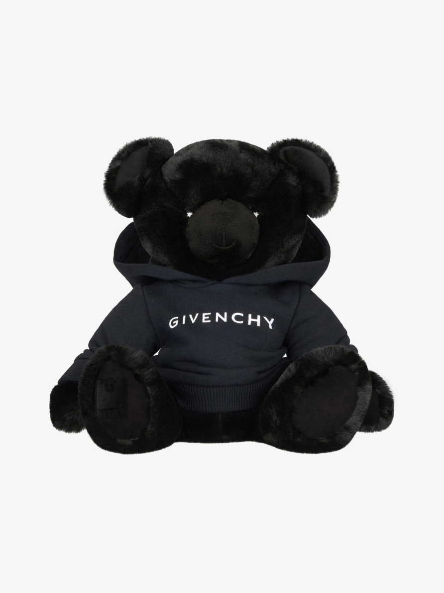 Uomini Givenchy Ragazzo (Da 4 A 12 Anni) | Orsetto Di Peluche Di Givenchy In Pelliccia Sintetica Nero