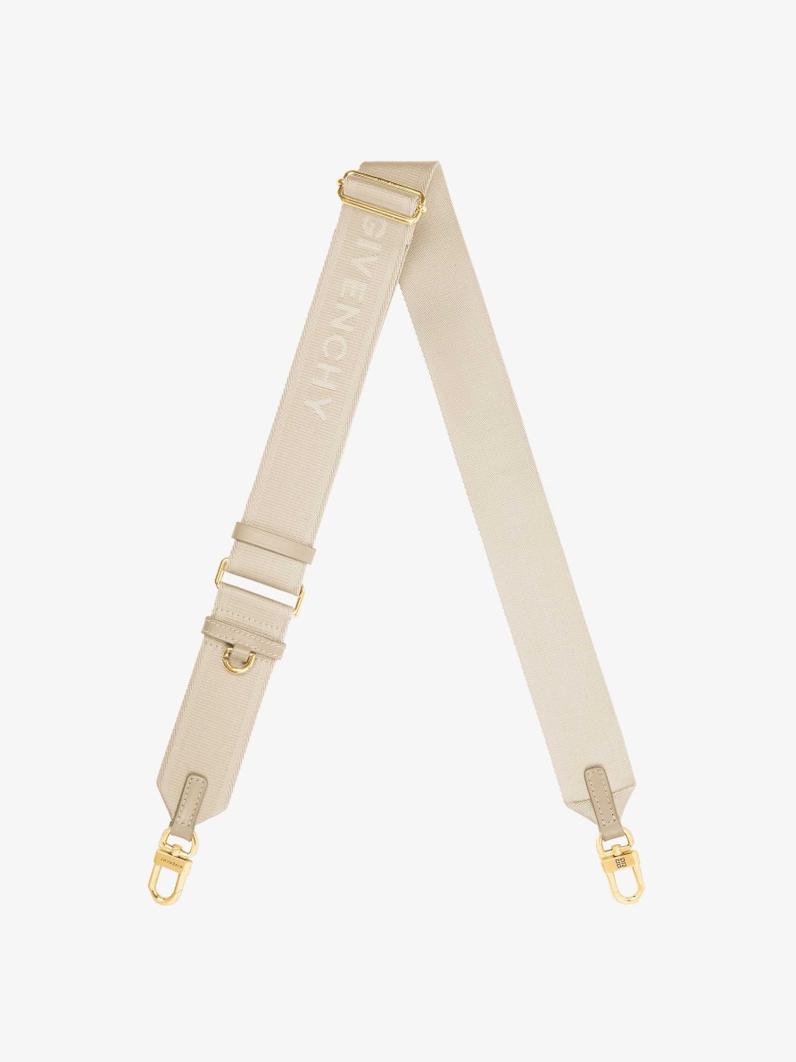 Donne Givenchy Altri Accessori | Cinturino Givenchy In Tessuto Beige Naturale