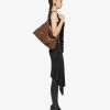 Donne Givenchy Voi | Borsa Boyfriend Voyou Media In Pelle Scamosciata Stile Corsetto Marrone Noce