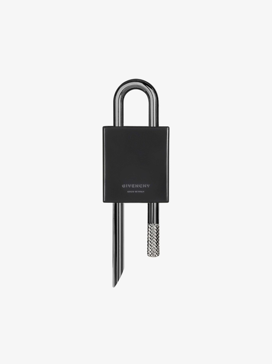 Uomini Givenchy Altri Accessori | Lucchetto 4G Piccolo In Metallo Bicolore Nero