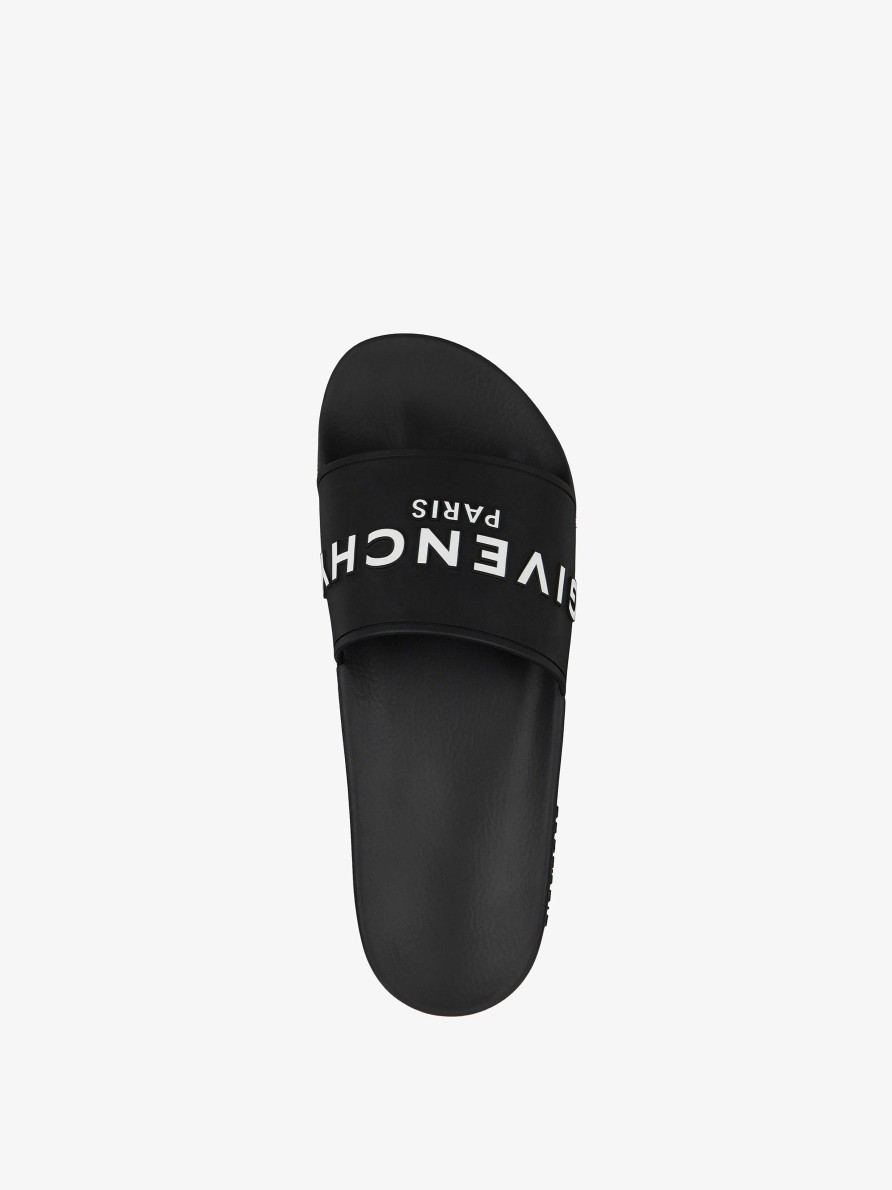 Uomini Givenchy Ciabatte E Sandali | Sandali Slide In Gomma Nero