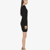 Donne Givenchy Vestiti | Abito Con Ruches In Crepe Nero