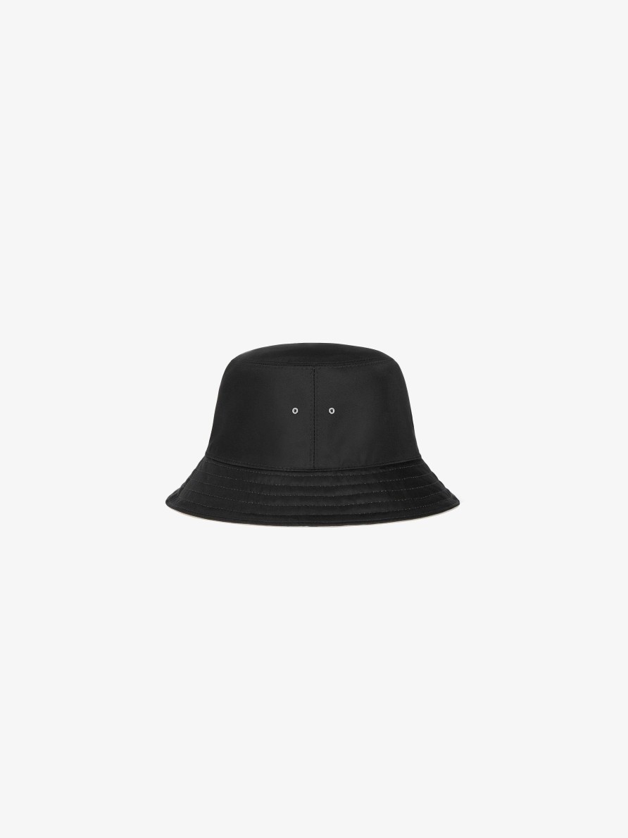 Uomini Givenchy Berretti E Berretti | Cappello Da Pescatore Di Givenchy In Nylon Nero