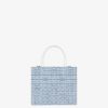 Donne Givenchy Borsa G | Borsa Shopping Mini G-Tote In Denim 4G Azzurro