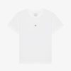 Uomini Givenchy Magliette | T-Shirt In Jersey Con Ricamo Givenchy 4G Bianco