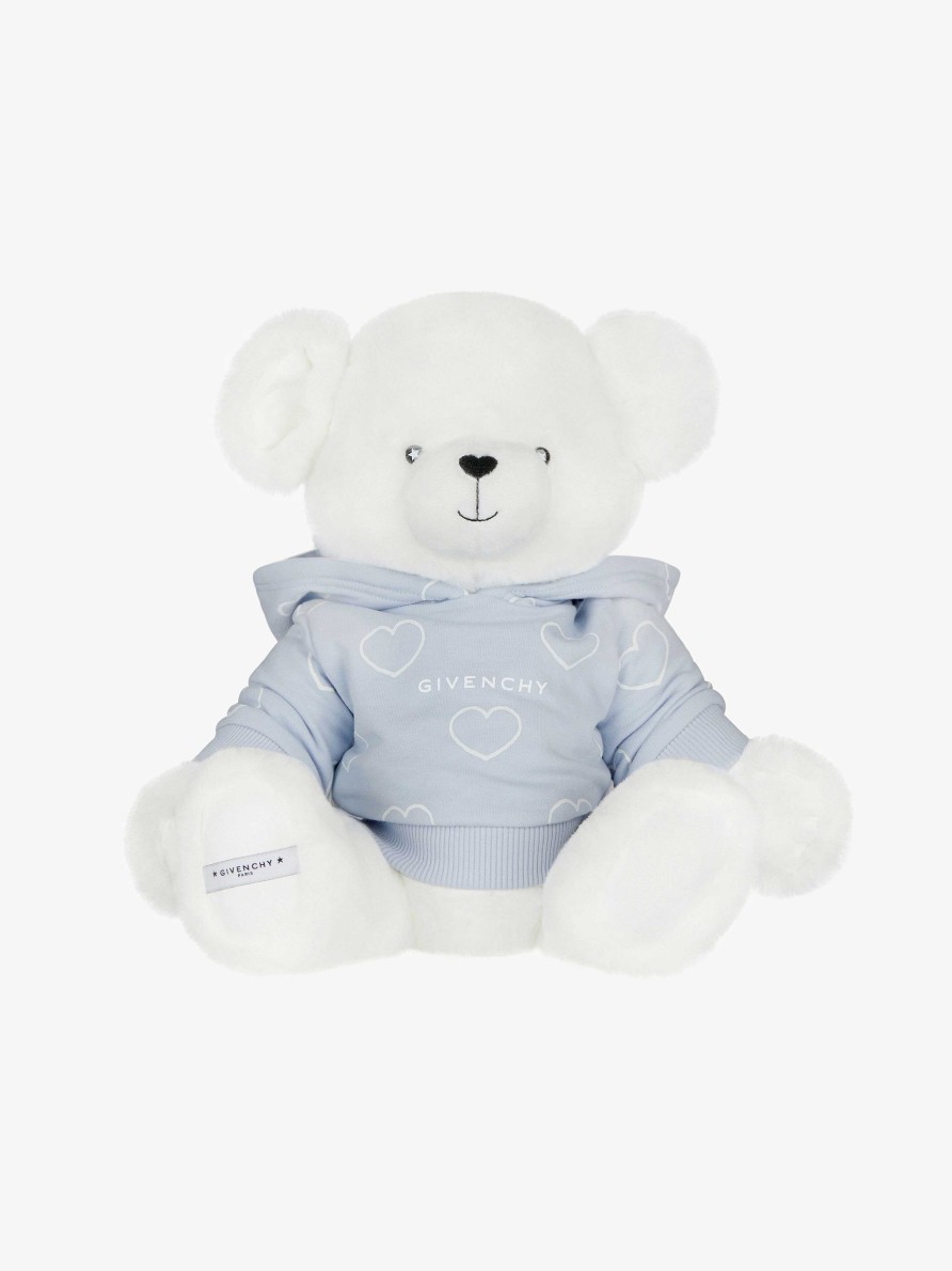 Uomini Givenchy Ragazzo (Da 4 A 12 Anni) | Orsetto Di Peluche Di Givenchy Bianco/Azzurro