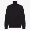 Uomini Givenchy Maglieria | Maglione Dolcevita In Lana E Cashmere Nero