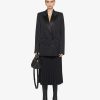 Donne Givenchy Giacche E Cappotti | Giacca In Lana E Mohair Con Colletto In Raso Nero