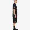 Uomini Givenchy Magliette | T-Shirt Oversize In Cotone Con Stampa Angel Di Givenchy Nero