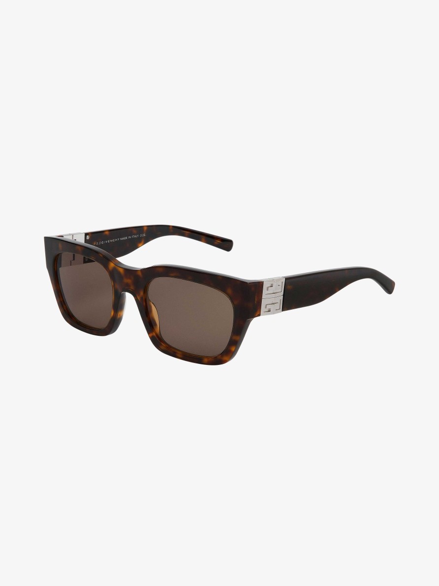 Uomini Givenchy Occhiali Da Sole | Occhiali Da Sole 4G Unisex In Acetato Avana Oscura