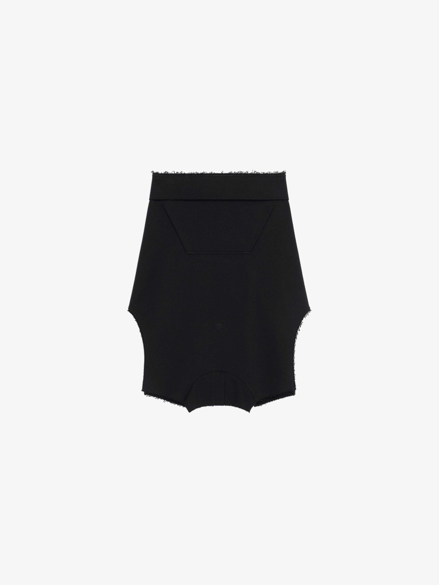 Uomini Givenchy Pantaloni | Gonna In Pile Nero