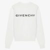 Donne Givenchy Maglieria | Maglione Givenchy In Lana E Cashmere Bianco Nero