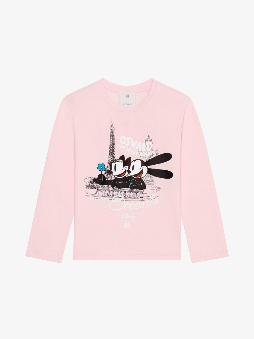 Donne Givenchy Ragazza (Da 4 A 12 Anni) | T-Shirt Oswald In Cotone Rosa Chiaro