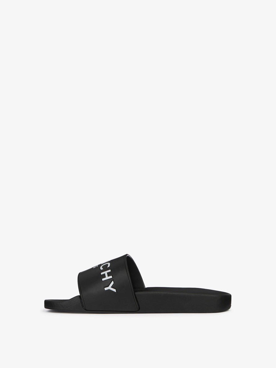 Donne Givenchy Ciabatte E Sandali | Sandali Slide In Gomma Nero