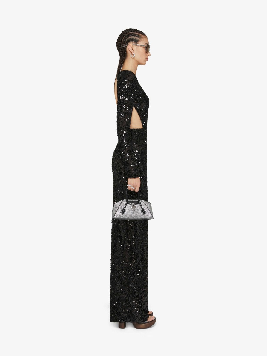 Donne Givenchy Vestiti | Abito Da Sera Con Paillettes Nero