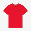 Uomini Givenchy Magliette | T-Shirt 4G In Cotone Rosso