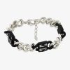 Uomini Givenchy Gioielleria | Bracciale 4G In Metallo Nero/Argento