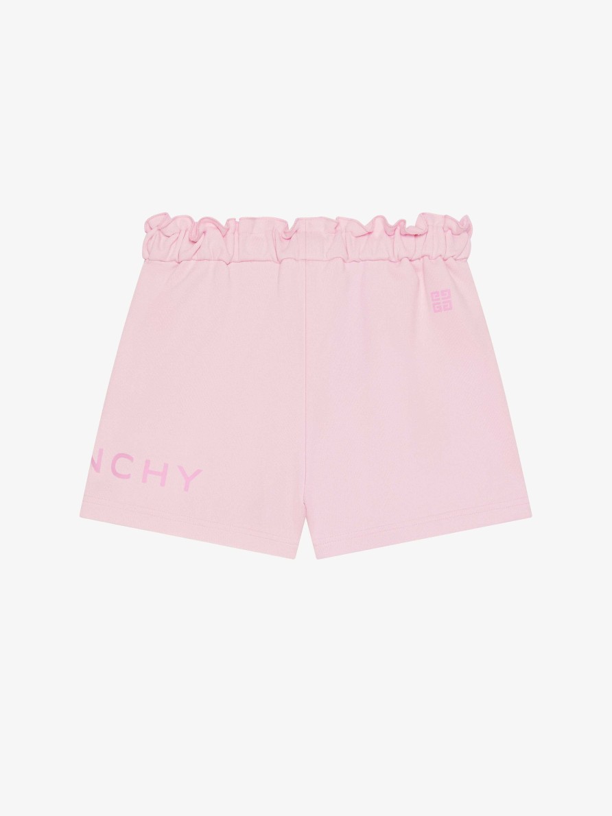 Donne Givenchy Ragazza (Da 4 A 12 Anni) | Bermuda Archetipo Di Givenchy In Felpa Rosa Chiaro